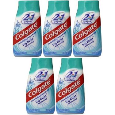 Imagem de Colgate Pasta De Dente Clareadora 2 Em 1 Icy Blast, Pacote Com 5 Unidades