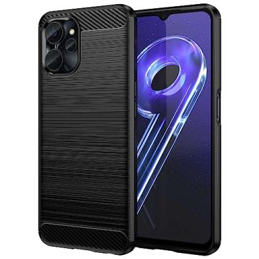 Imagem de IDEWEI Capa para Realme 10 5G, fibra de carbono refinada, anti-queda, anti-impressões digitais, proteção integral. A capa do telemóvel é compatível com Realme 10 5G