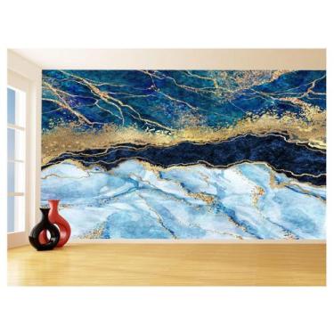 Imagem de Papel De Parede 3D Estilo Marmore Tintas Cores 3,5M Mbr112 - Você Deco