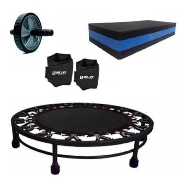 Imagem de Kit Aeróbico Mini Jump+ Caneleira 2 +Roda + Step - Infinity