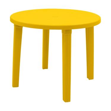 Imagem de Mesa Tramontina Cassino Em Polipropileno Amarelo
