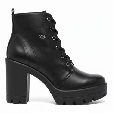 Imagem de Coturno Feminino Salto Alto Via Marte Napa Preto 23-807