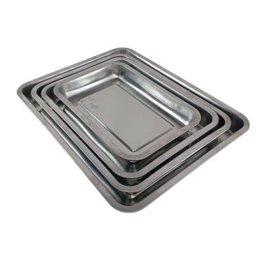 Imagem de assadeira retangular aluminio kit 4 forma assar bolo pao forno cozinha