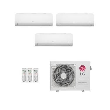 Imagem de Ar-Condicionado Multi Split Inverter LG 24.000 (2x Evap HW 7.000 + 1x Evap HW 18.000) Quente/Frio 220V