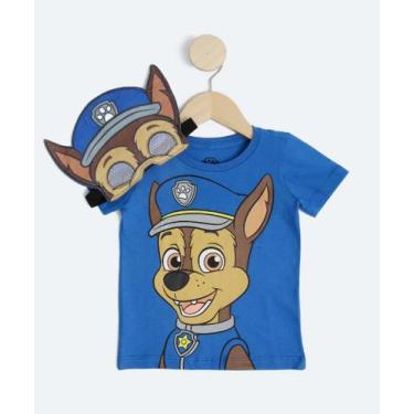 Imagem de Camiseta Infantil Patrulha Canina Nickelodeon Tam 1 a -73032, Azul, 1
