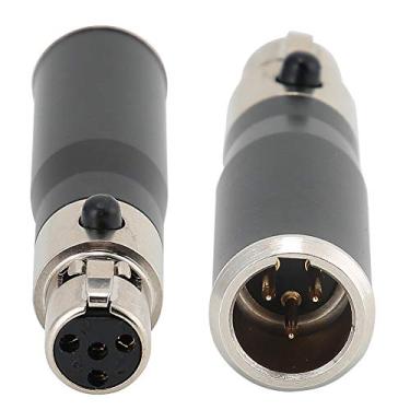 Imagem de Zerodis Mini Xlr Adaptador de áudio Macho de 3 Pinos para Fêmea de 4 Pinos Suprimentos Eletrônicos Eletrônicos de Consumo Periféricos Audiovisuais Adaptador de Periféricos Audiovisuais Conector de