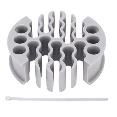 Imagem de Naroote 30 Organizador de Cabos Ferramenta de Gerenciamento de Cabos de Rede Organizador de Fios Ethernet Com 7 Linhas e Furos de 0,7 Cm para CAT 5 CAT 5E 6 Fios Blindados (Fio CAT5)