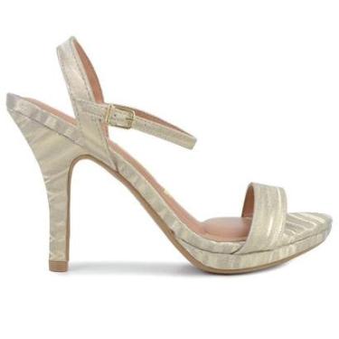 Imagem de Sandália Vizzano Metalizada Shine Dourada Feminina-Feminino