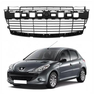 Imagem de Grade Parachoque Central Peugeot 207 2008 Até 2012 Preta