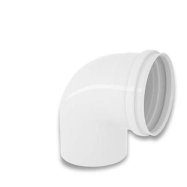 Imagem de Joelho Branco 90° Esgoto Encanamento PVC | Tigre - 100mm