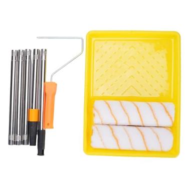 Imagem de Hyuduo Kit de Rolo de Pintura Com Poste Telescópico de Aço Inoxidável de 1,2 M, Ferramenta Multifuncional de Pintura de Teto de Parede para Uso Interno e Externo, Reforma Residencial Faça você Mesmo