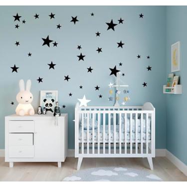 Imagem de Adesivo de Parede Infantil Papel de Parede Estrelas Decoração e Arte 73 Unidades
