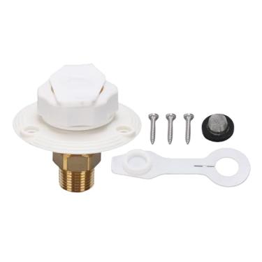 Imagem de Fafeicy Entrada de água RV City, Válvula de Retenção Durável de Latão e Plástico, 3/4 NH Fêmea para 1/2 NPT Macho, Ideal para Reboques, Trailers Marítimos e Campistas