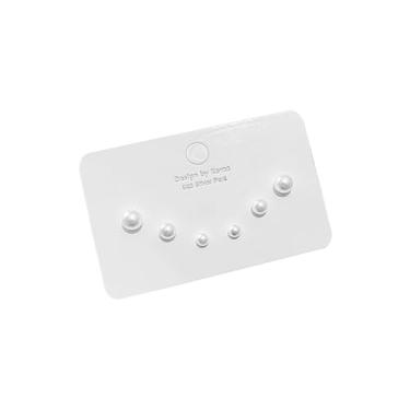 Imagem de Conjunto de brincos de pérola estilo melindrosa vintage - Brincos de pérolas sintéticas coloridas para bijuterias dos anos 20, Medium, pérola sintética, Pérola sintética