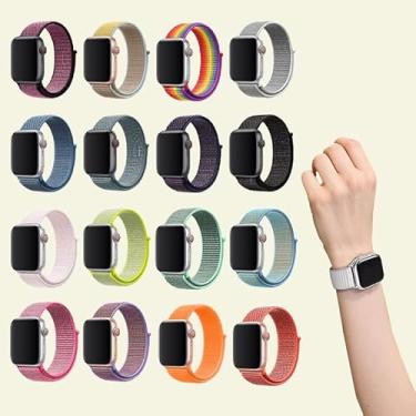 Imagem de Pulseiras de substituição para relógio inteligente, trançadas ajustáveis para Apple Watch, 38 mm, 40 mm, 41 mm, 42 mm, 44 mm, 45 mm, 46 mm, 49 mm