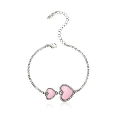 Imagem de Montana West Pulseira feminina Wrangler com pingente de coração ajustável, ouro 14 quilates, turquesa, joias modernas, one size, Aço inoxidável