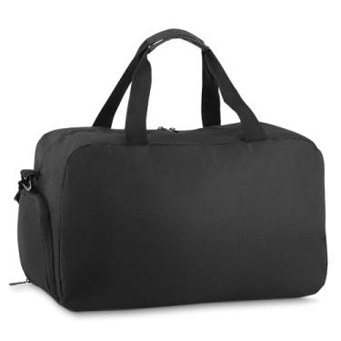 Imagem de Bolsa Mala Esportiva Masculina e Feminina em Poliéster 31L – Compartimento para Roupas Molhadas, Alça de Ombro, Ideal para Academia, Viagem e Treino, Academia, Futebol, com Zíper