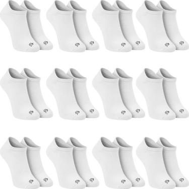 Imagem de Kit 12 Pares Meias Sapatilha Soquete Invisível Rafa Parize Masculina C
