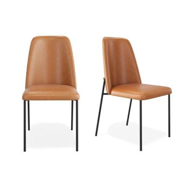 Imagem de Conjunto 02 Cadeiras Livia Courissimo Whisky - Ssx Multicoisas