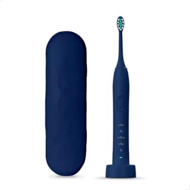 Imagem de Escova de Dentes Elétrica 5 Modos de Limpeza Resistente à Respingos de Água(Azul)