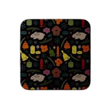 Imagem de Ladrilho Decorativo de Cerâmica Natal Padrão Perfeito com Elementos Isolados