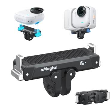 Imagem de aMagisn Suporte magnético de metal de liberação rápida para Insta 360 GO Ultra