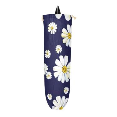 Imagem de Porta-sacos plásticos grandes e pequenos de camomila, armazenamento de sacolas de supermercado, bolsa de armazenamento de cozinha, 1 pacote