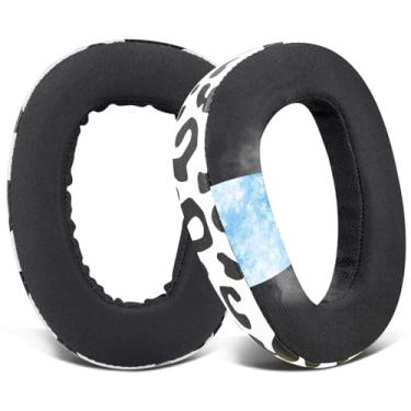 Imagem de SOULWIT Substituição de Almofadas para Sennheiser GSP500, GSP550, GSP600, GSP 670 Headset, Almofadas Auriculares para EPOS H6 Pro, GSP601, GSP602 Fone de ouvido - Gel Refrescante Leopardo da Neve
