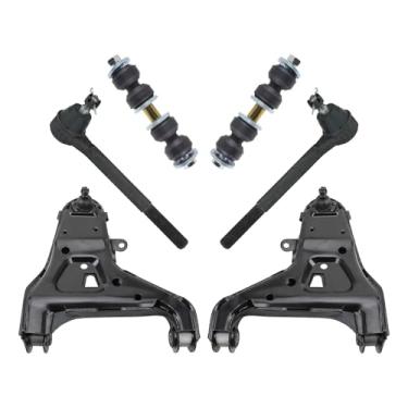 Imagem de TRQ Kit de direção dianteira e suspensão compatível com Chevrolet Blazer S10 GMC Jimmy Sonoma 1995-1998 Isuzu Hombre 1996-1998 Oldsmobile Bravada