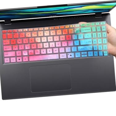 Imagem de Capa de teclado para Aspire 15 A15-41M-R2CN/R8Y2&A15-51M-59QV/76AR&A15-61M-R8B0, Aspire Go 15 AG15-31P-C1KN/P5TG&AG15-32P-39R2&AG15-51P-79LC. &AG15-71P-794K, Aspire 16 A16-51GM-71YF/16 AI A16