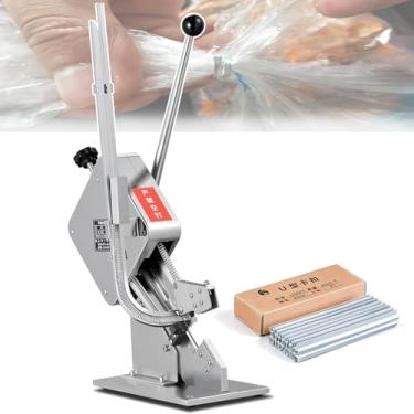 Imagem de CNAOHGHN MáQuina De Fechamento De Salsichas Com Grampos, MáQuina De AmarraçãO Em Formato De U Para Uso Comercial, Ferramenta Profissional Para Fechamento De Salsichas Com 4000 Grampos