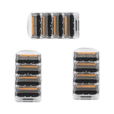 Imagem de Aparelho De Barbear Manual Masculino De Aço Inoxidável Com 5 Camadas, 