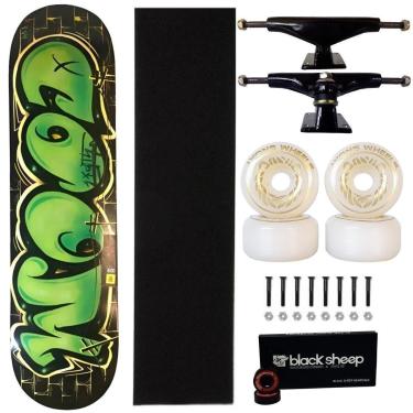 Imagem de Skate Wood Light 8.0 Montado Roda 55mm Truck 139mm Abec 15-Masculino
