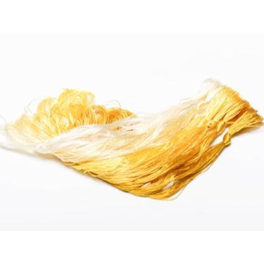 Imagem de RUSHIGUAN 100% pura natureza amoreira fio de seda acessório de joias flores artificiais ponto cruz bordado fio diy kits de costura 7 cores gradientes 22 m cada (17)