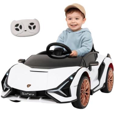 Imagem de Carro Eletrico Importway Lamborghini Sian Branca 6V Controle Remoto