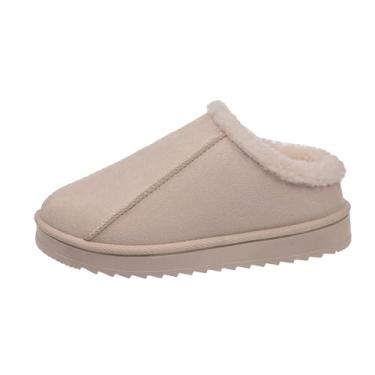 Imagem de Chinelo feminino casual moderno baotou confortável sola macia grossa quente casa interior exterior sapatos para senhoras roupa confortável, Branco, 35