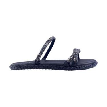 Imagem de Sandália Moleca Rasteirinha Original Brilho Strass 5452141-Feminino