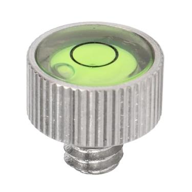 Imagem de aqxreight Nível de Bolha Pequeno para Montagem Em Rosca de 1/4 de Polegada Nível de Bolha de Câmera de Aço Inoxidável para Câmera DSLR Sem Espelho Alça Superior Compacta e Durabilidade para Termo de