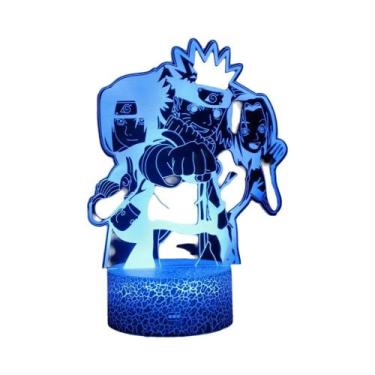 Imagem de Luz Noturna LED 3D Naruto Uzumaki Kakashi Hatake Itachi Uchiha Com 7/1