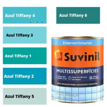 Imagem de Tinta de Azulejo Epoxi Azul Turquesa 800ML Cozinhas e Banheiros Multis