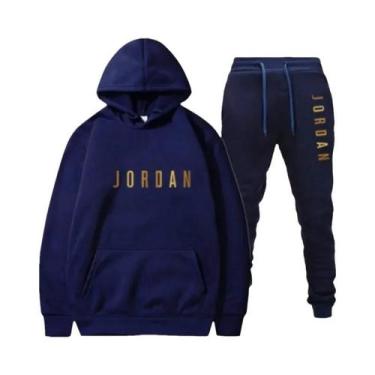 Imagem de Conjunto De Moletom Com Capuz Em Mistura De Lã Para Homens Oferta De P