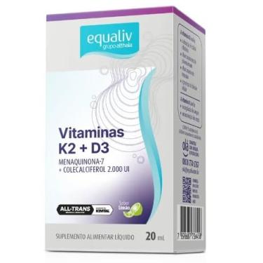 Imagem de Vitamina D3+K2 Sabor Limão Liquida de 20 ml-Equaliv