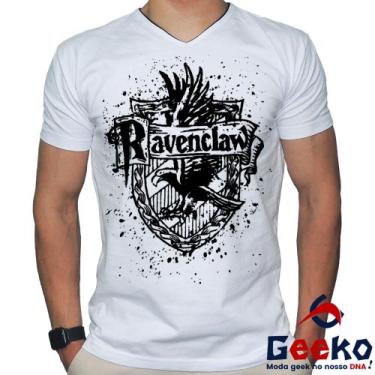 Imagem de Camiseta Corvinal 100% Algodão Harry Potter Ravenclaw Geeko, Branco go
