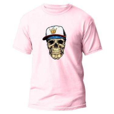 Imagem de Camiseta Básica Algodão Premium Estampa Digital Skull Raper - Pavesi, 