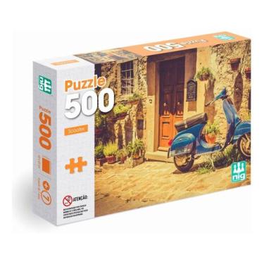 Imagem de Quebra Cabeça Puzzle Ruas De Toscana Itália Scooter 500 Pcs - Nig Brin