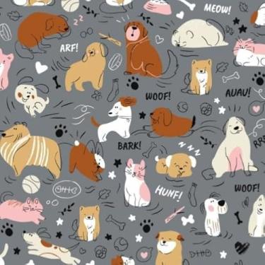 Imagem de Cama para Cachorro Ortopédica Impermeável M e G | Caminha Pet Box com Espuma D23, Base de Madeira e Capa Lavável(DOG CINZA MISTO,_Média)