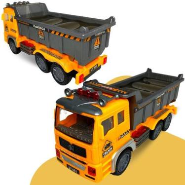Imagem de Caminhão De Construção Brinquedo Carrinho Com Luz Som - Fun Game