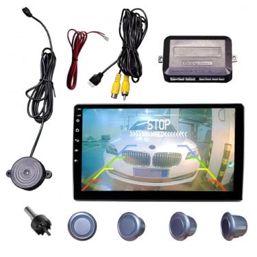 Imagem de Estéreo automotivo Double Din, rádio de carro Android, tela sensível ao toque 2,5D HD de 18 cm no painel de navegação GPS com Bluetooth WiFi FM Radio Mirror Link (Android/iOS) EQ SWC entrada USB dupla