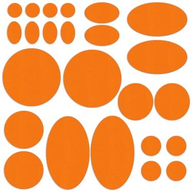 Imagem de 24 peças de remendos de reparo de jaquetas, impermeável, fita de nylon, kit de remendos para jaquetas, roupas, tendas, sacos de dormir, opções de cor e forma, redondo