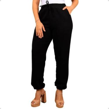 Imagem de Calça Jogger Feminina Cós E Punho Elástico E Bolso Lateral - 40 Graus 